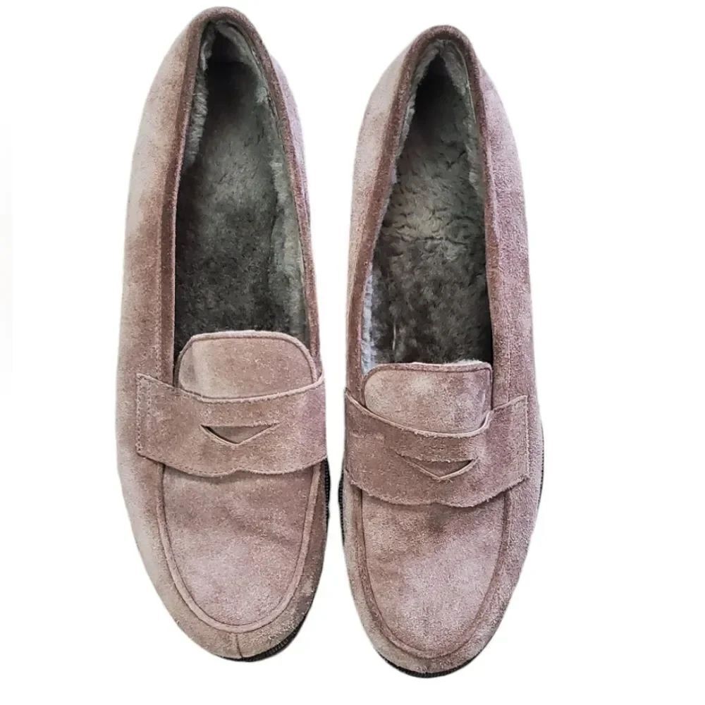 Unutzer Chocolate Brown Suede Italian Loafers